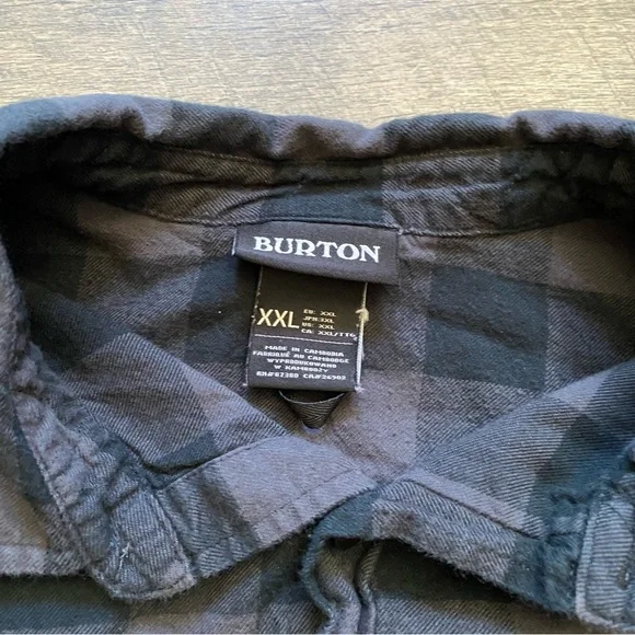 Burton || Black Plaid Flannel Shirt - Picture 3 of 7